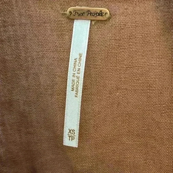 Free People Rosewood Linen Blend Moto Jacket - Picture 4 of 7